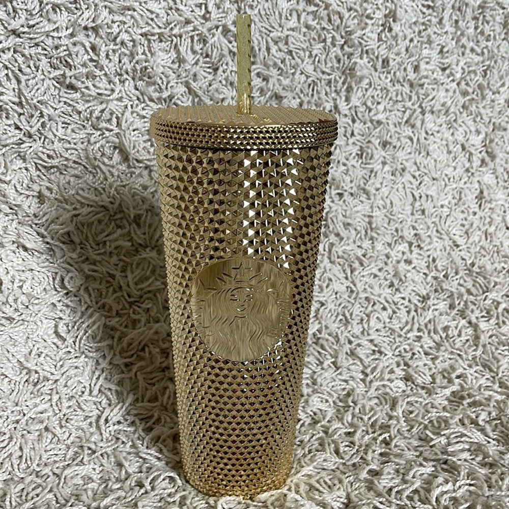 Starbucks metallic gold tumbler